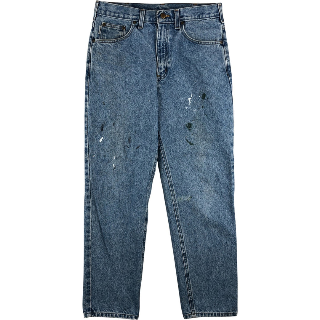 Carhartt Relaxed Fit Tapered Denim Pants for Men, W33 equivalent cotton blue type Vintage Second Hand