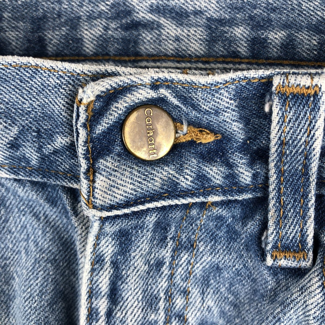 Carhartt Relaxed Fit Tapered Denim Pants for Men, W33 equivalent cotton blue type Vintage Second Hand