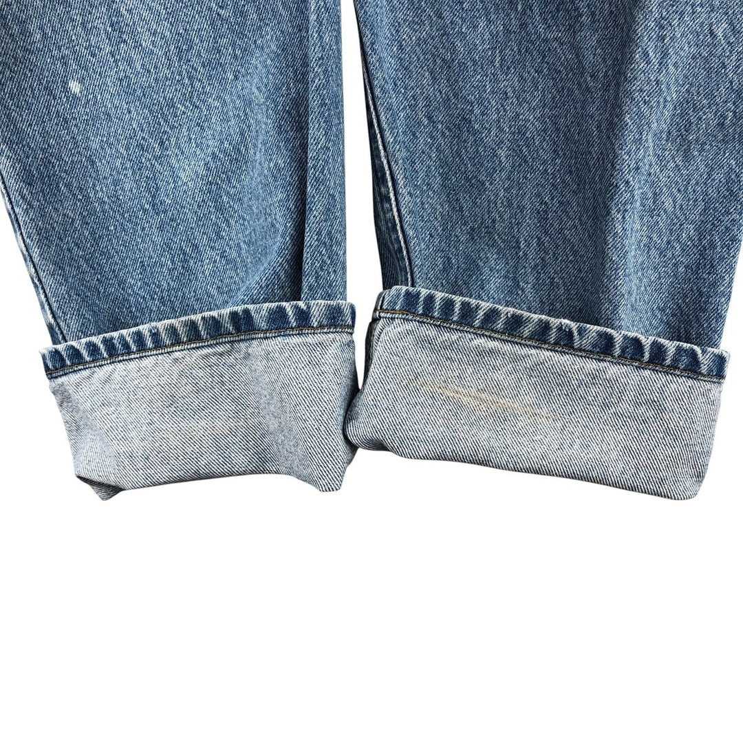 Carhartt Relaxed Fit Tapered Denim Pants for Men, W33 equivalent cotton blue type Vintage Second Hand