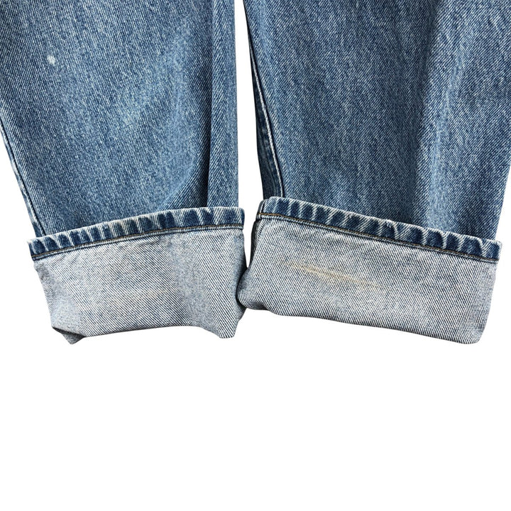 Carhartt Relaxed Fit Tapered Denim Pants for Men, W33 equivalent cotton blue type Vintage Second Hand