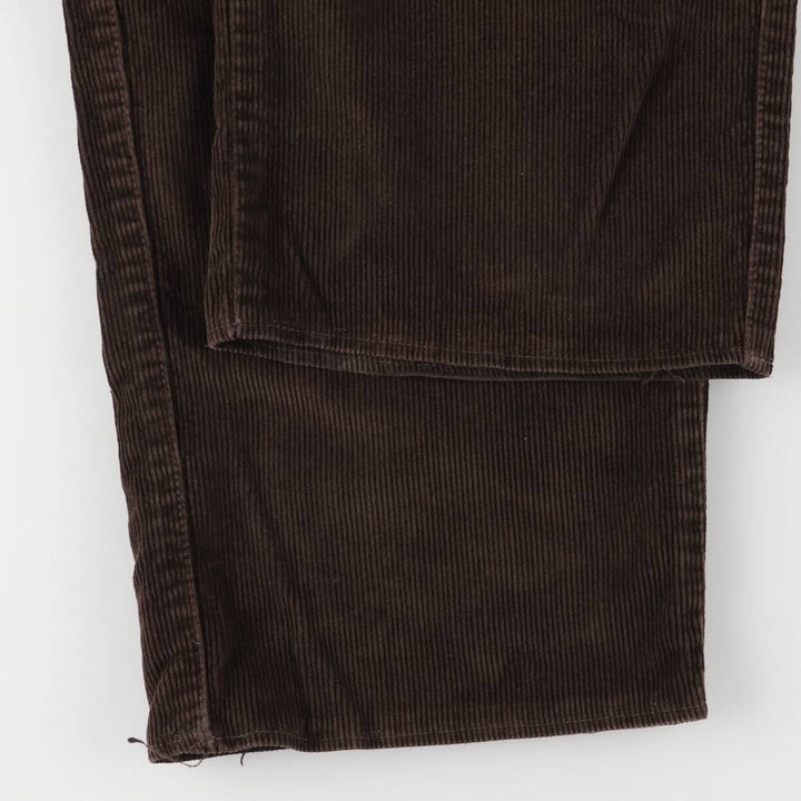 in Extenso Two-pleat Corduroy Pants Men's W36 cotton brown type Vintage Second Hand