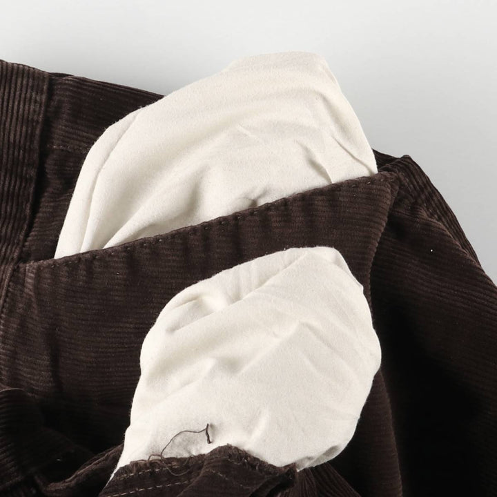 in Extenso Two-pleat Corduroy Pants Men's W36 cotton brown type Vintage Second Hand