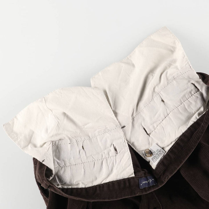 in Extenso Two-pleat Corduroy Pants Men's W36 cotton brown type Vintage Second Hand