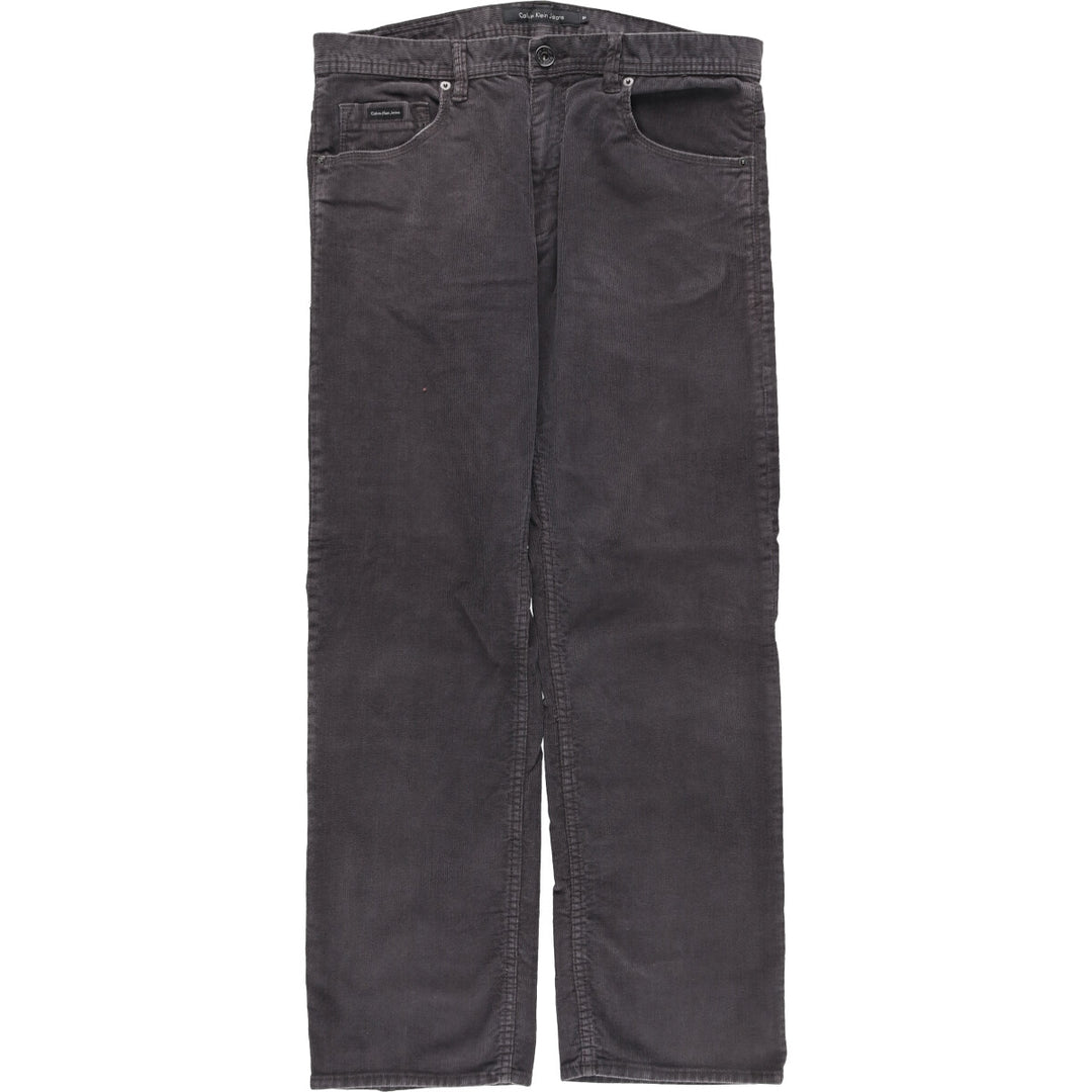 Calvin Klein Jeans corduroy pants, men's size W36 cotton black type Vintage Second Hand