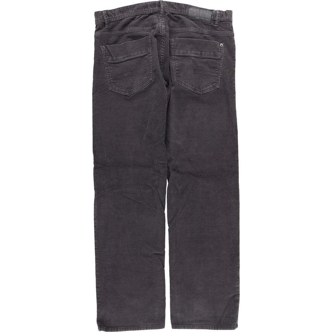 Calvin Klein Jeans corduroy pants, men's size W36 cotton black type Vintage Second Hand