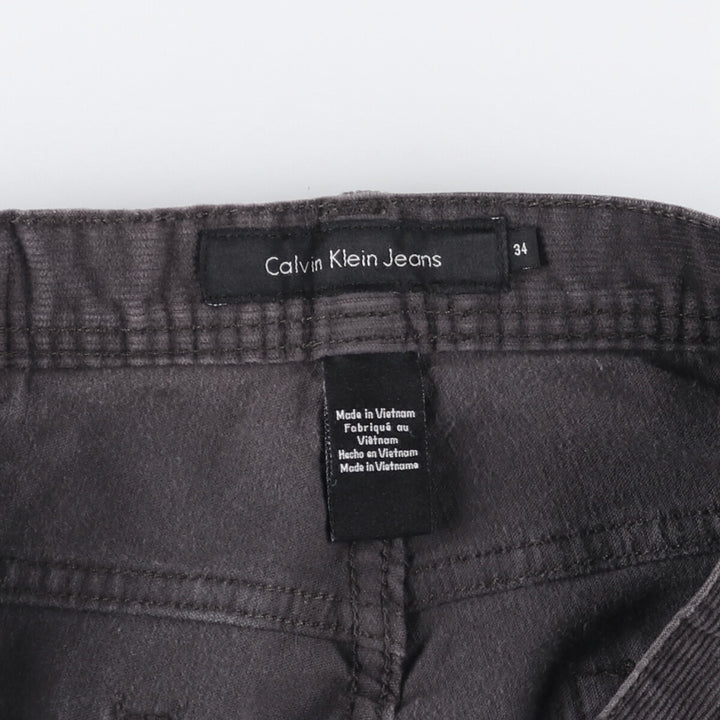 Calvin Klein Jeans corduroy pants, men's size W36 cotton black type Vintage Second Hand