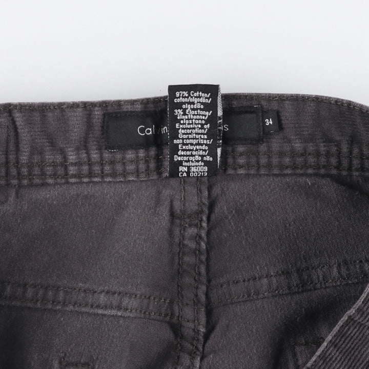 Calvin Klein Jeans corduroy pants, men's size W36 cotton black type Vintage Second Hand
