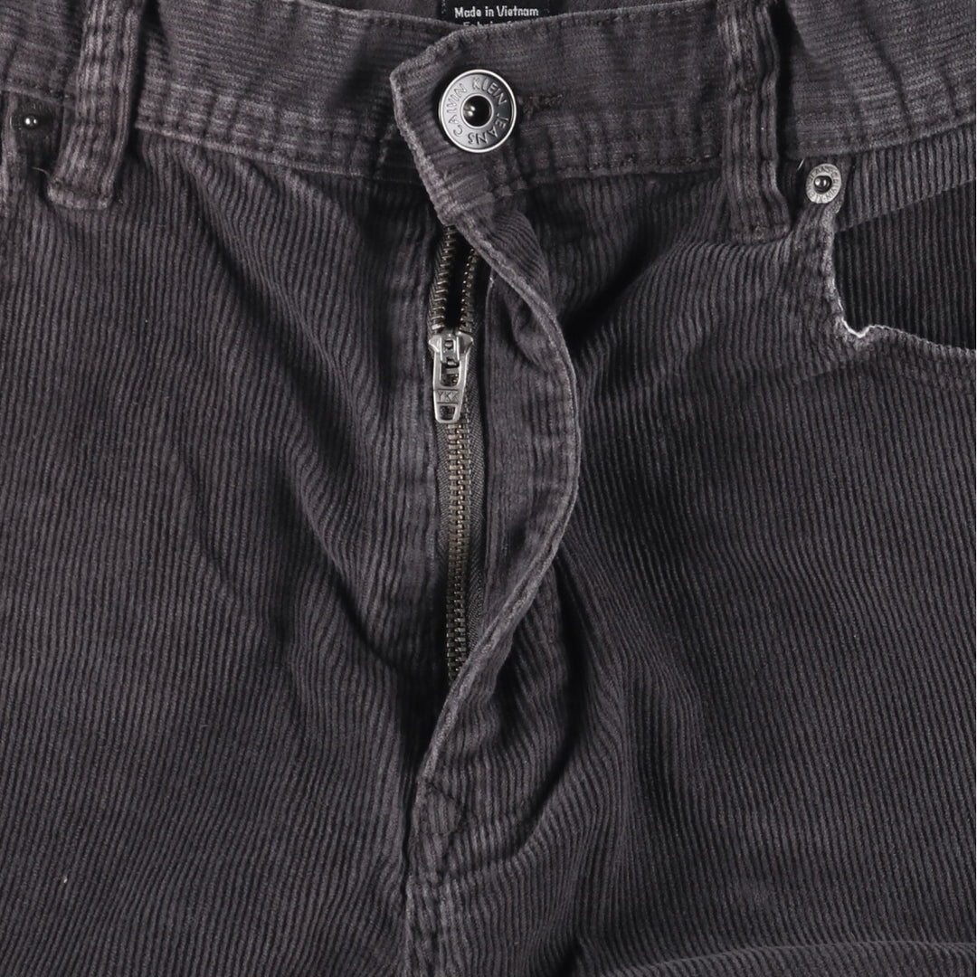 Calvin Klein Jeans corduroy pants, men's size W36 cotton black type Vintage Second Hand