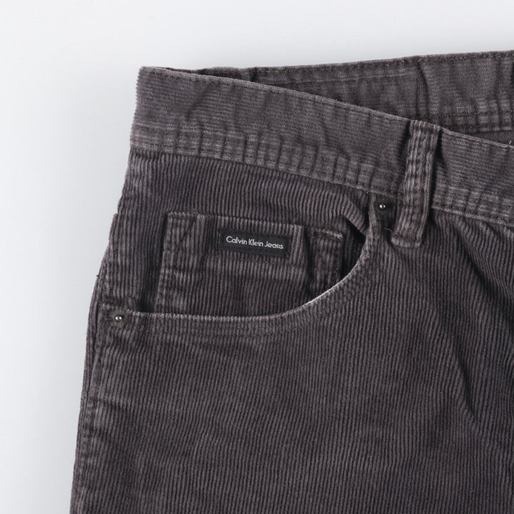 Calvin Klein Jeans corduroy pants, men's size W36 cotton black type Vintage Second Hand