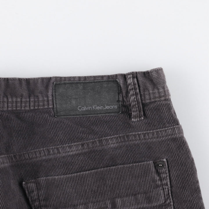 Calvin Klein Jeans corduroy pants, men's size W36 cotton black type Vintage Second Hand
