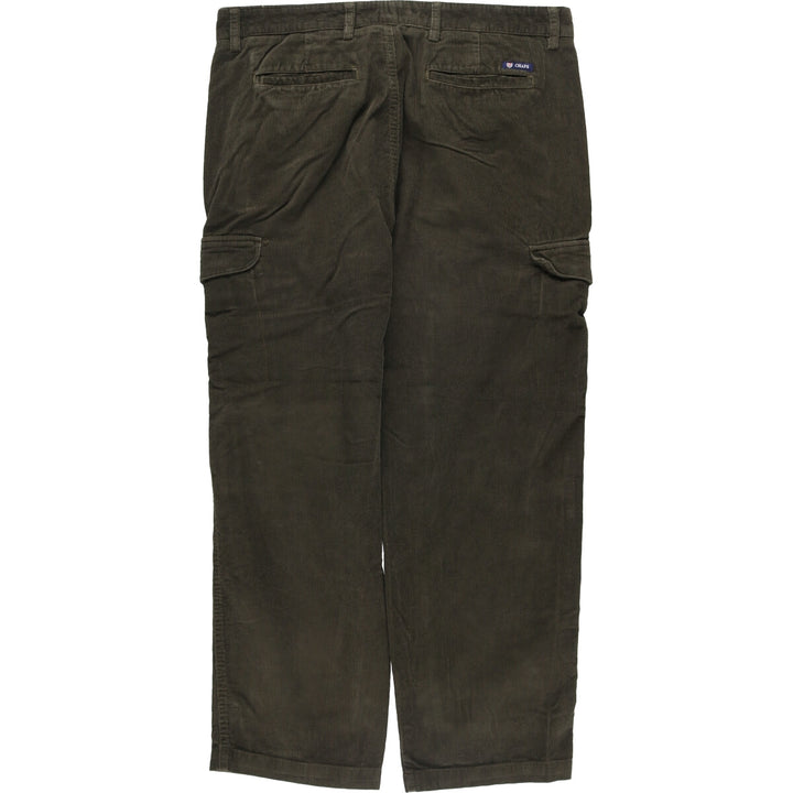 Ralph Lauren Chaps corduroy cargo pants, men's size W37 cotton Khaki type brown Vintage Second Hand