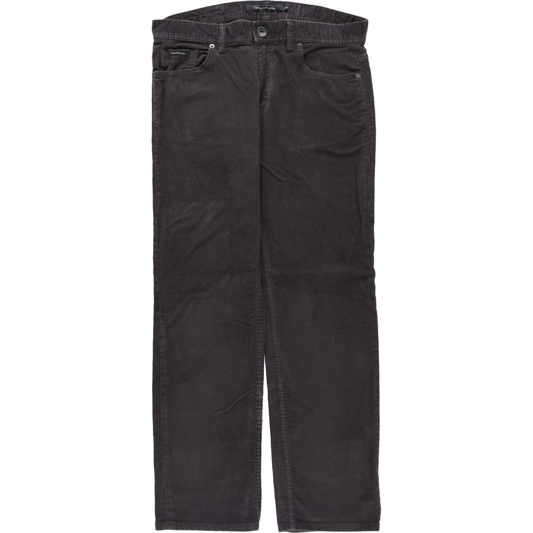 Calvin Klein Jeans corduroy pants, men's size W36 cotton black type Vintage Second Hand