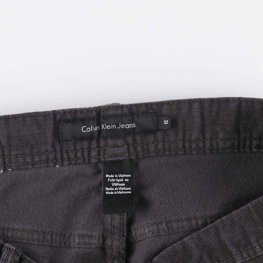 Calvin Klein Jeans corduroy pants, men's size W36 cotton black type Vintage Second Hand