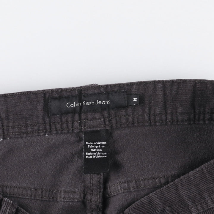 Calvin Klein Jeans corduroy pants, men's size W36 cotton black type Vintage Second Hand