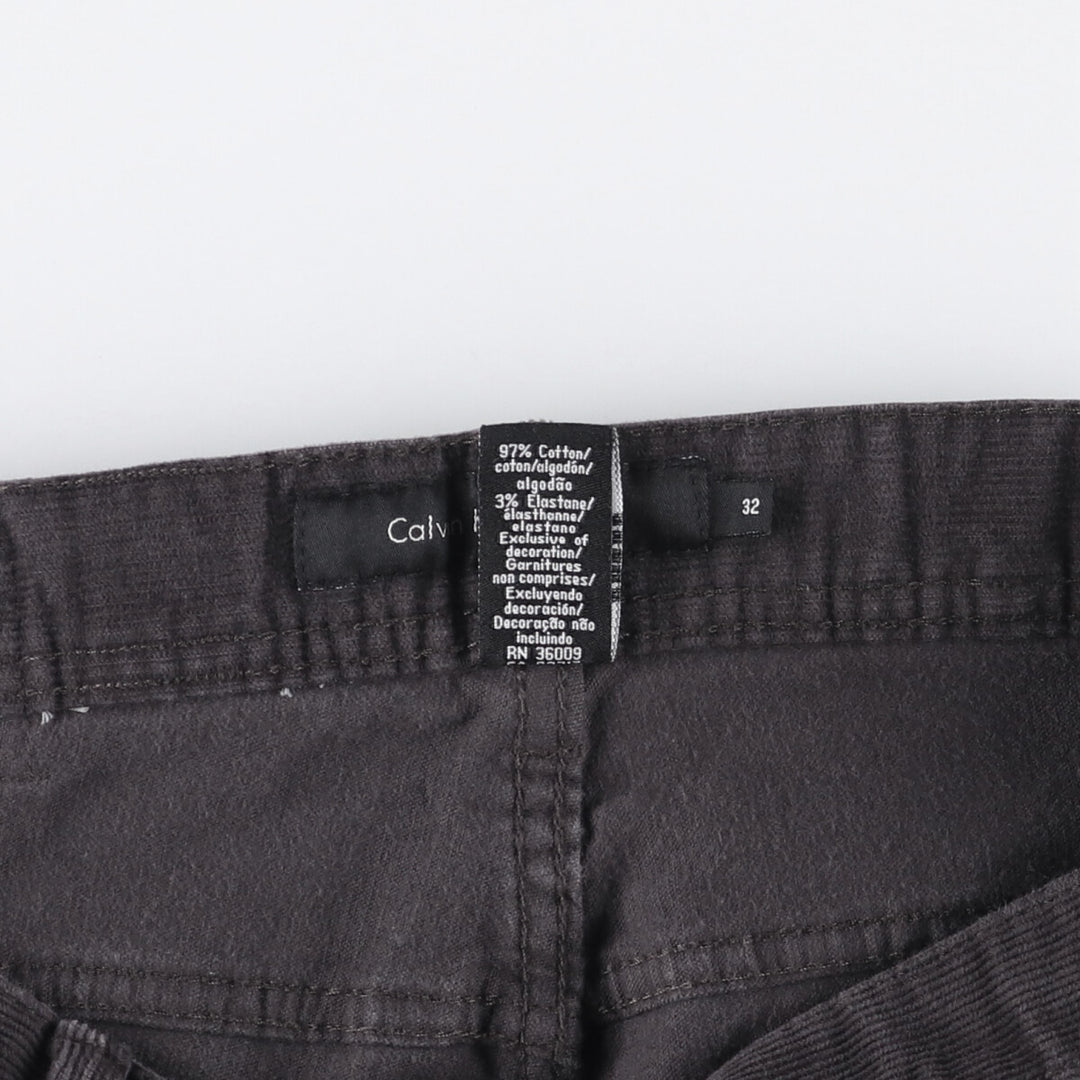 Calvin Klein Jeans corduroy pants, men's size W36 cotton black type Vintage Second Hand