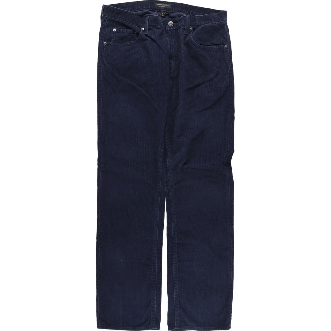 Banana Republic Corduroy Pants, Men's, Size W33 cotton Navy blue Vintage Second Hand