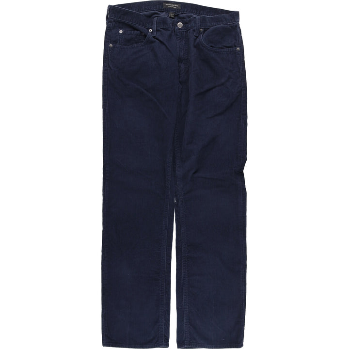 Banana Republic Corduroy Pants, Men's, Size W33 cotton Navy blue Vintage Second Hand