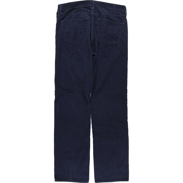 Banana Republic Corduroy Pants, Men's, Size W33 cotton Navy blue Vintage Second Hand