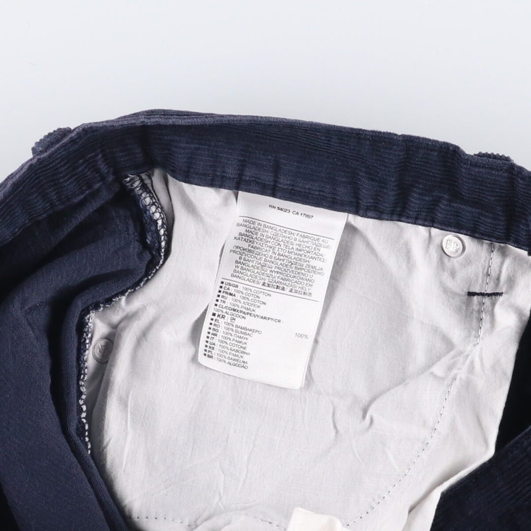 Banana Republic Corduroy Pants, Men's, Size W33 cotton Navy blue Vintage Second Hand