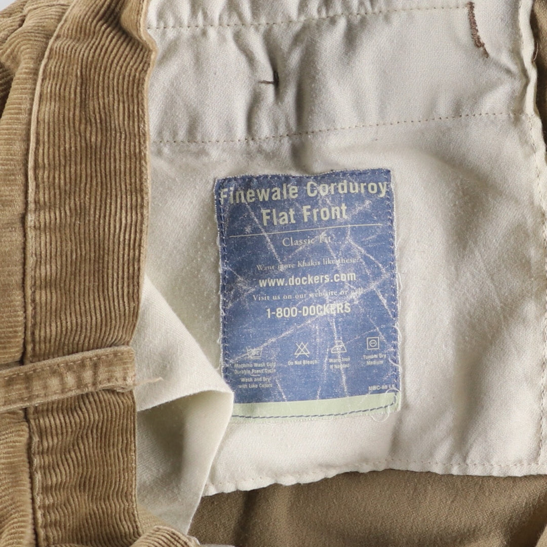 2000'S Dockers Khakis Corduroy Pants Men's Size W37 unclear Khaki type sage green Vintage Second Hand