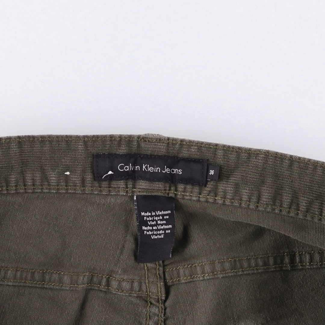 Calvin Klein Jeans corduroy pants, men's size W36 cotton black type Vintage Second Hand