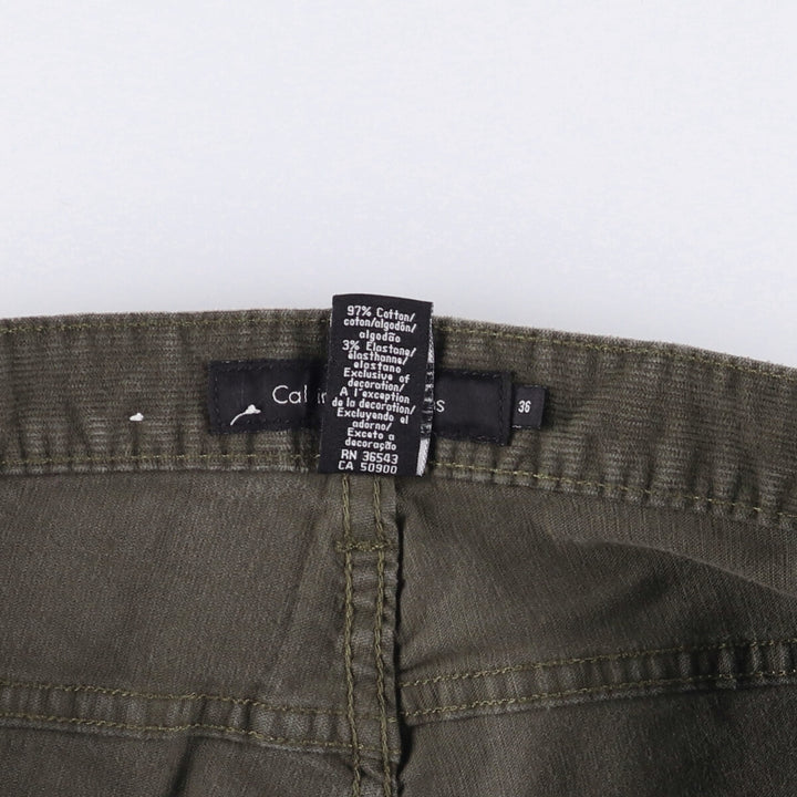 Calvin Klein Jeans corduroy pants, men's size W36 cotton black type Vintage Second Hand