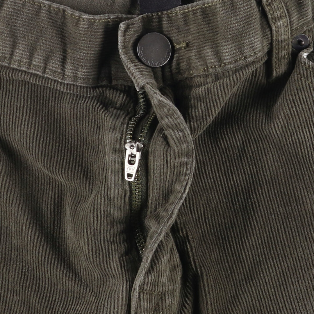 Calvin Klein Jeans corduroy pants, men's size W36 cotton black type Vintage Second Hand