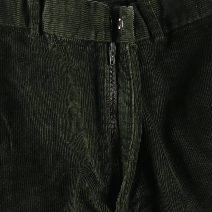2000'S LANDS' END REGULAR corduroy pants, men's size W32 cotton green type Vintage Second Hand