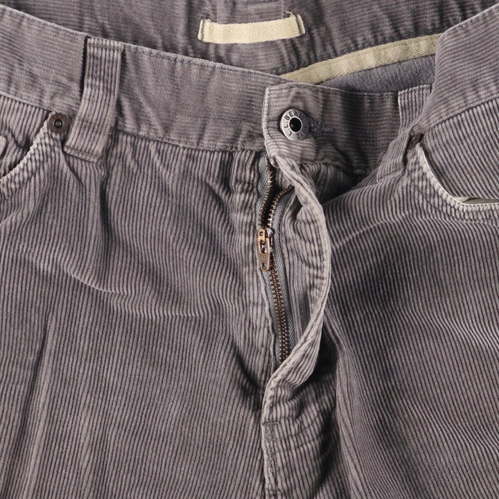 LLBean Standard Fit Corduroy Pants, Men's, Size W35 cotton gray type Vintage Second Hand