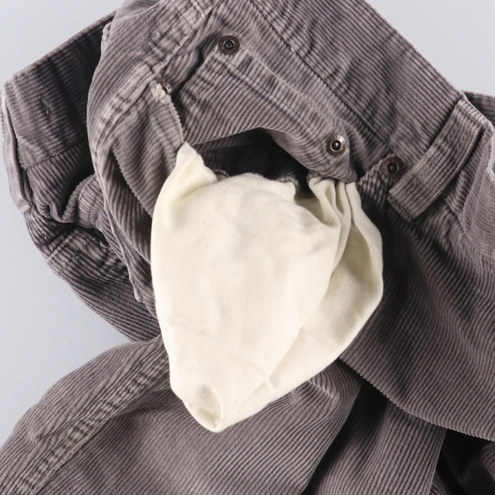 LLBean Standard Fit Corduroy Pants, Men's, Size W35 cotton gray type Vintage Second Hand