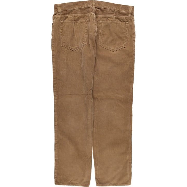 J.Crew THE SUTTON Corduroy Pants, Men's, Size 36 cotton brown type Vintage Second Hand