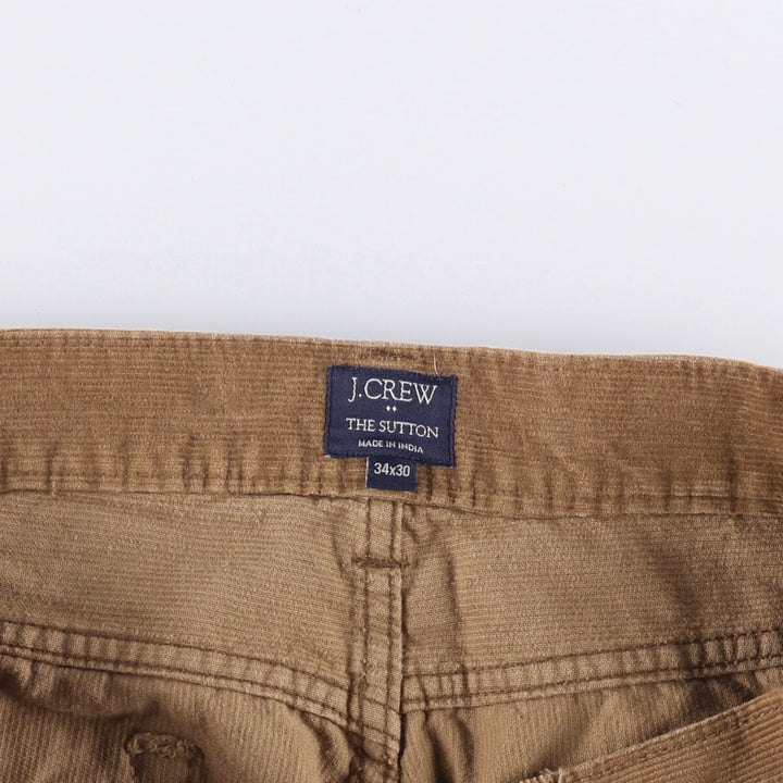 J.Crew THE SUTTON Corduroy Pants, Men's, Size 36 cotton brown type Vintage Second Hand