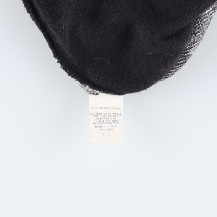 Vintage Briardiff Diamond Pattern V-Neck Acrylic Knit Vest, Made in the USA, Men's Size L acrylic black type Vintage Second Hand