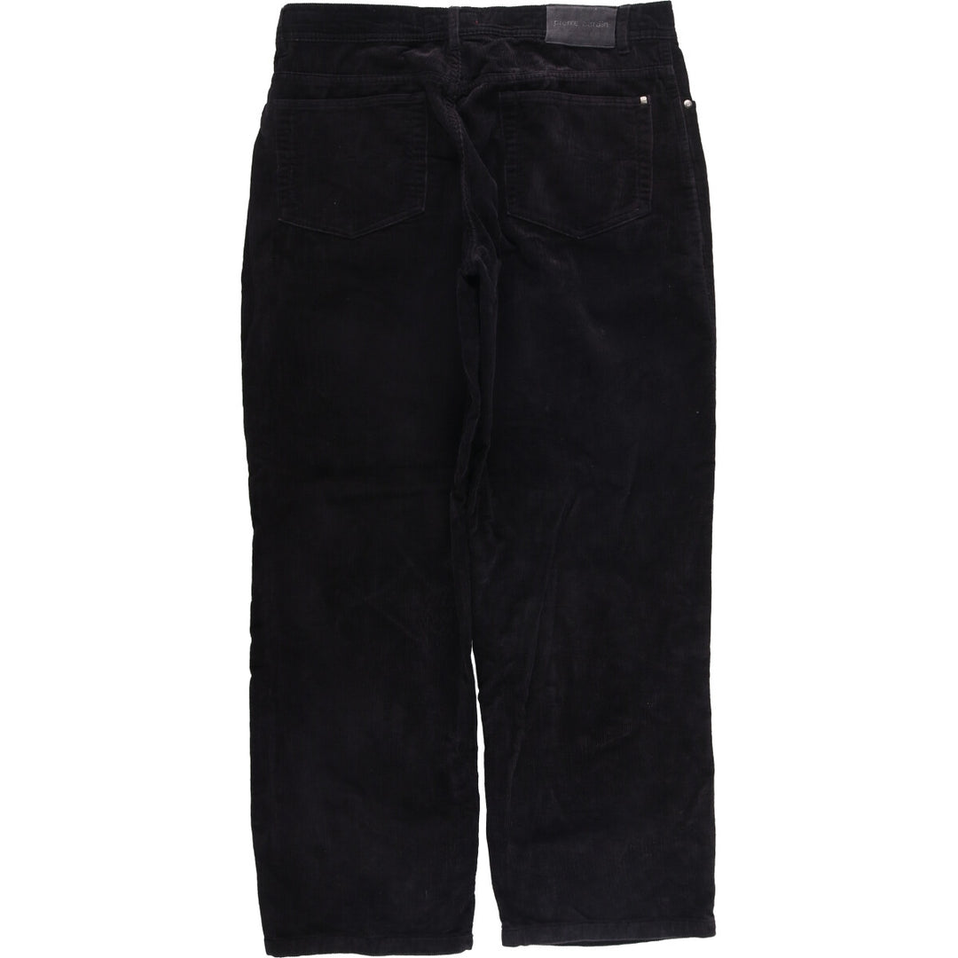 Pierre Cardin men's corduroy pants, size W33 cotton black type Vintage Second Hand