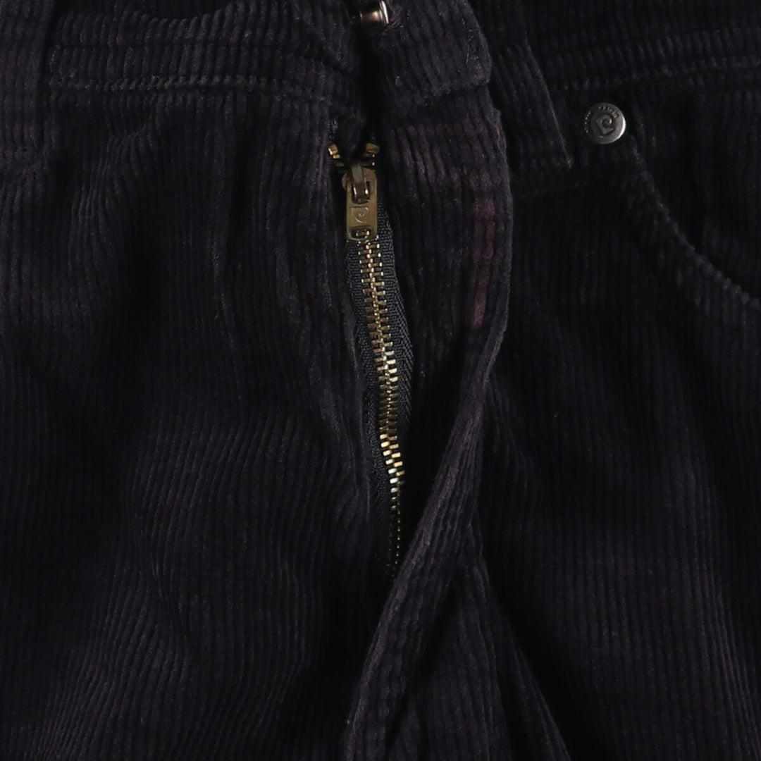Pierre Cardin men's corduroy pants, size W33 cotton black type Vintage Second Hand