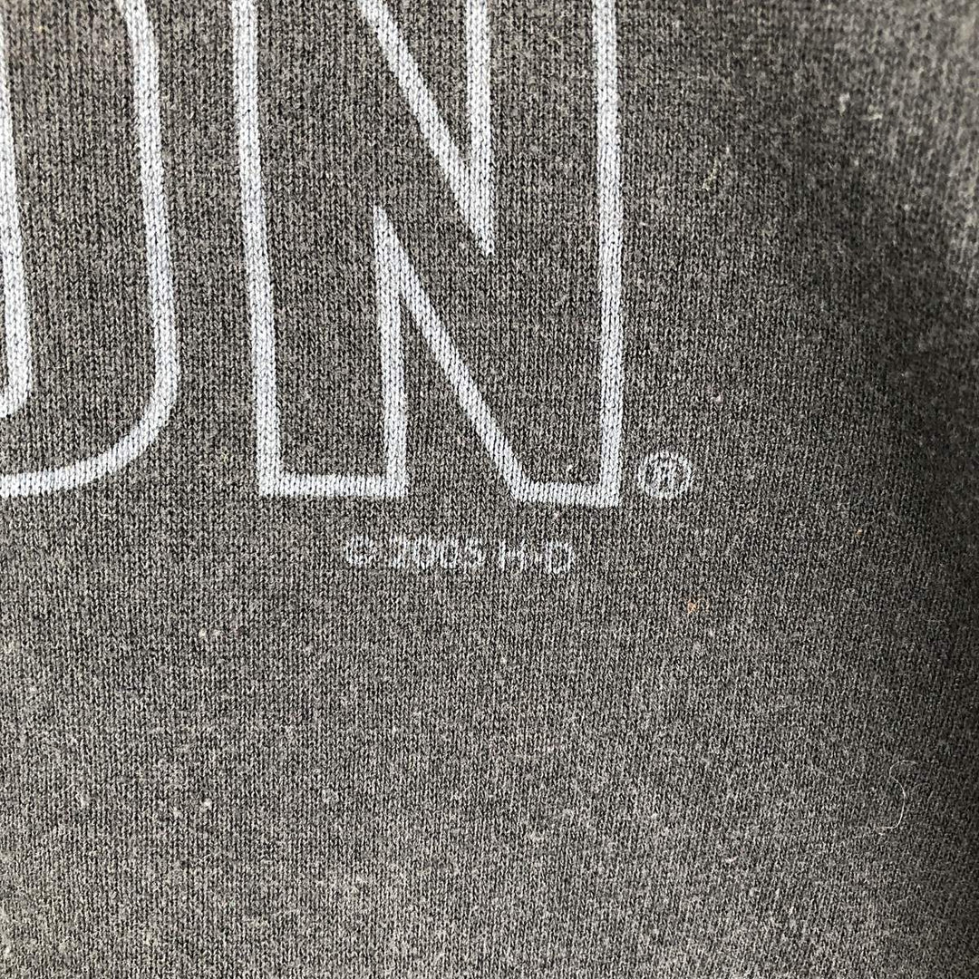 2000'S Harley-Davidson Fire Pattern Full-Zip Sweatshirt, Men's Size Medium cotton black type Vintage Second Hand