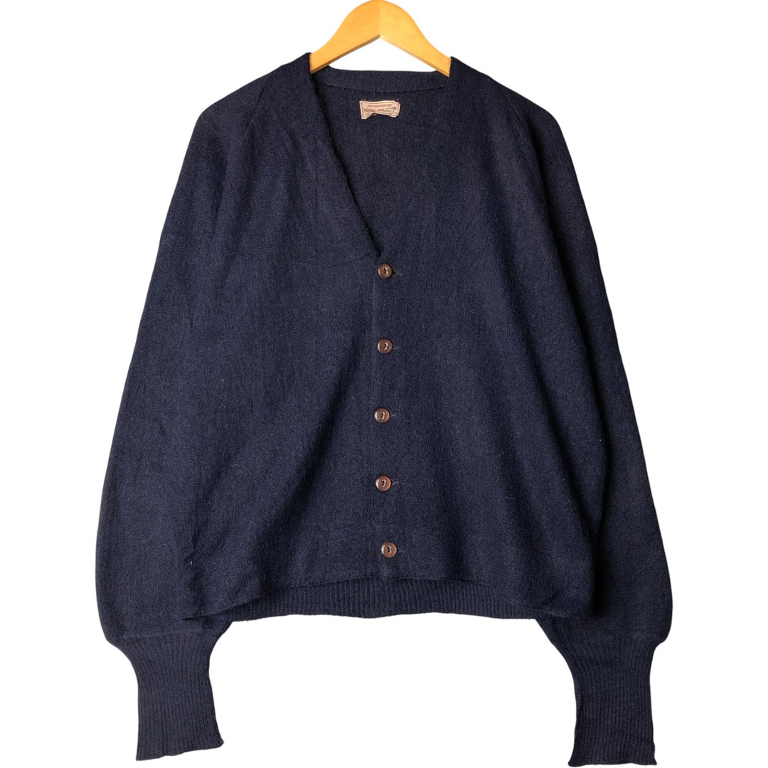 Marshall Field and Company Acrylic Knit Cardigan, Men's XL unclear navy blue type Vintage Second Hand