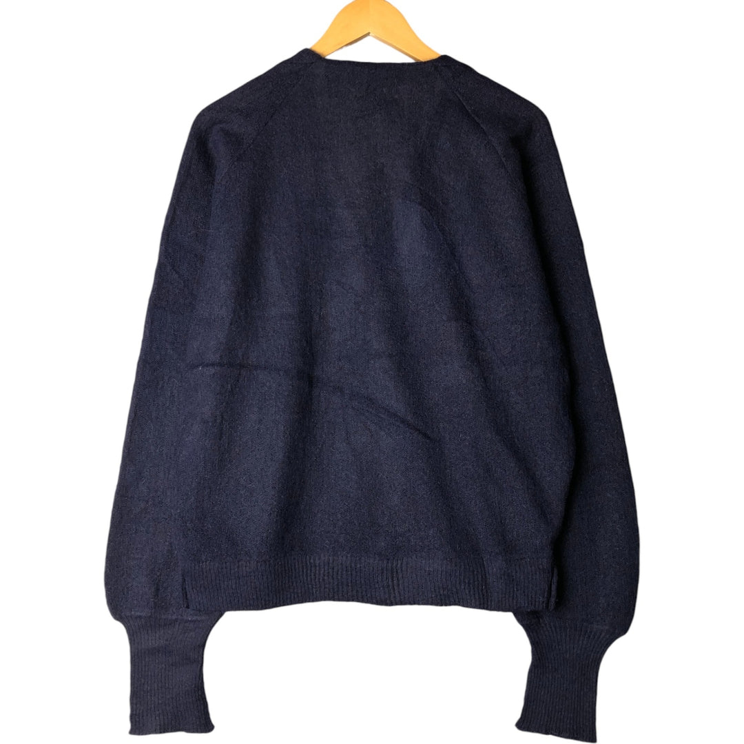 Marshall Field and Company Acrylic Knit Cardigan, Men's XL unclear navy blue type Vintage Second Hand
