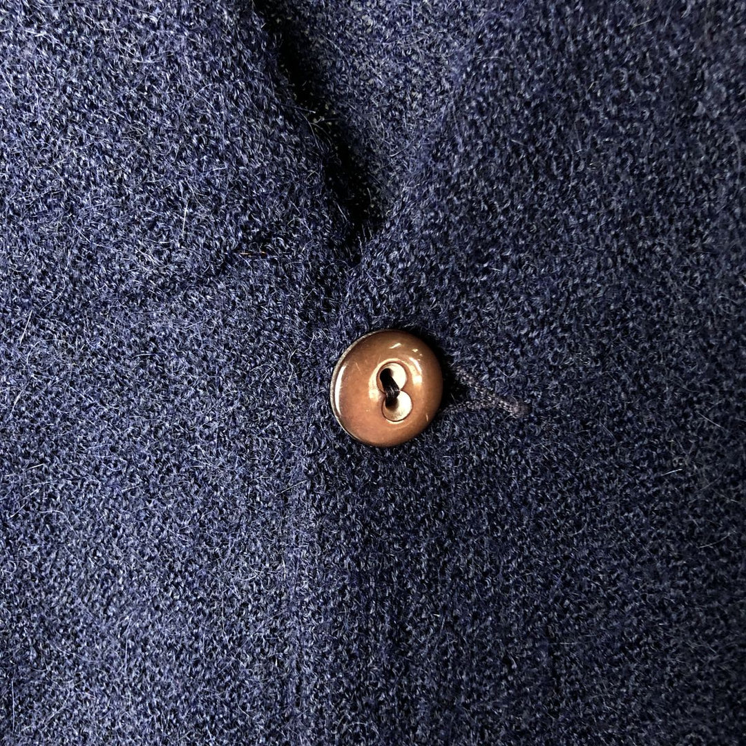 Marshall Field and Company Acrylic Knit Cardigan, Men's XL unclear navy blue type Vintage Second Hand