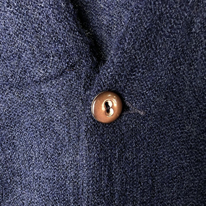 Marshall Field and Company Acrylic Knit Cardigan, Men's XL unclear navy blue type Vintage Second Hand