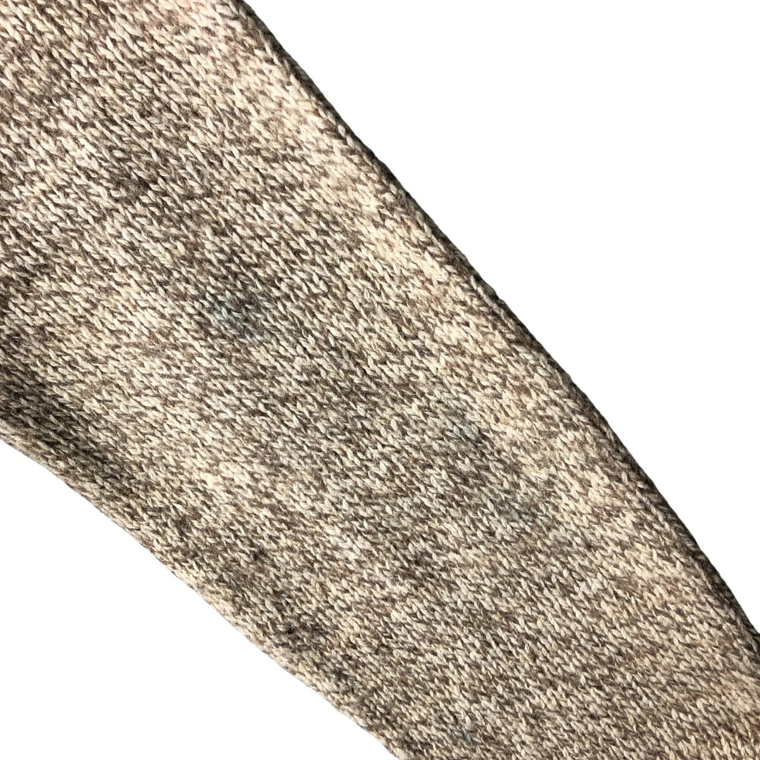 Vintage 1970'S WOOLRICH cable knit wool cardigan, men's size XL unclear Beige type Vintage Second Hand