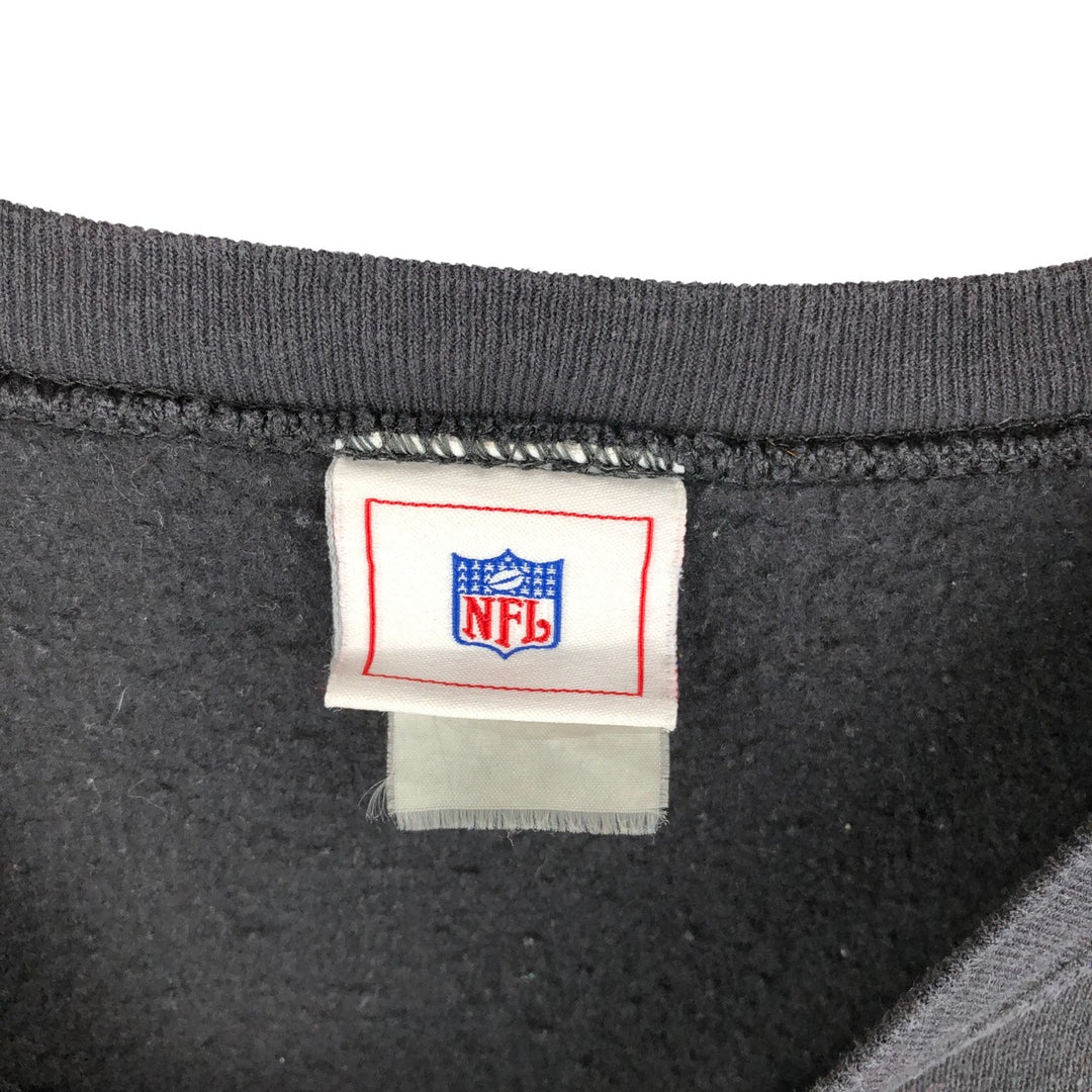 NFL Carolina Panthers Print Sweatshirt, Men's Size L unclear black type Vintage Second Hand