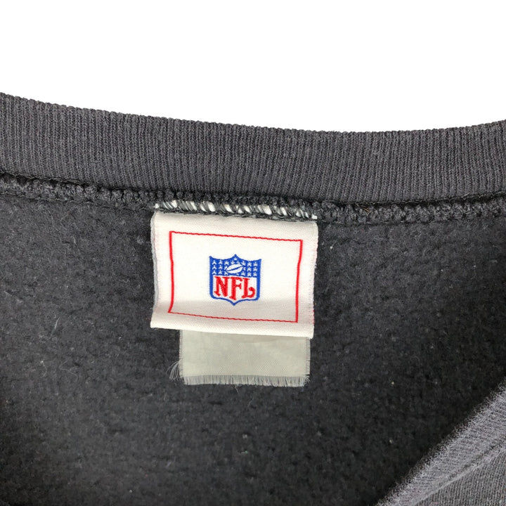 NFL Carolina Panthers Print Sweatshirt, Men's Size L unclear black type Vintage Second Hand
