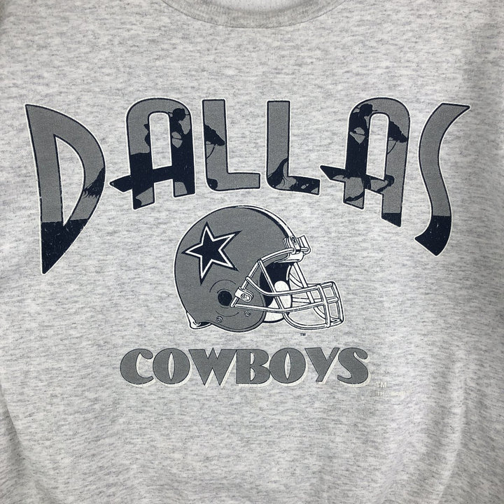 NFL DALLAS COWBOYS Dallas Cowboys Print Sweatshirt, Men's Size XL unclear gray type Vintage Second Hand
