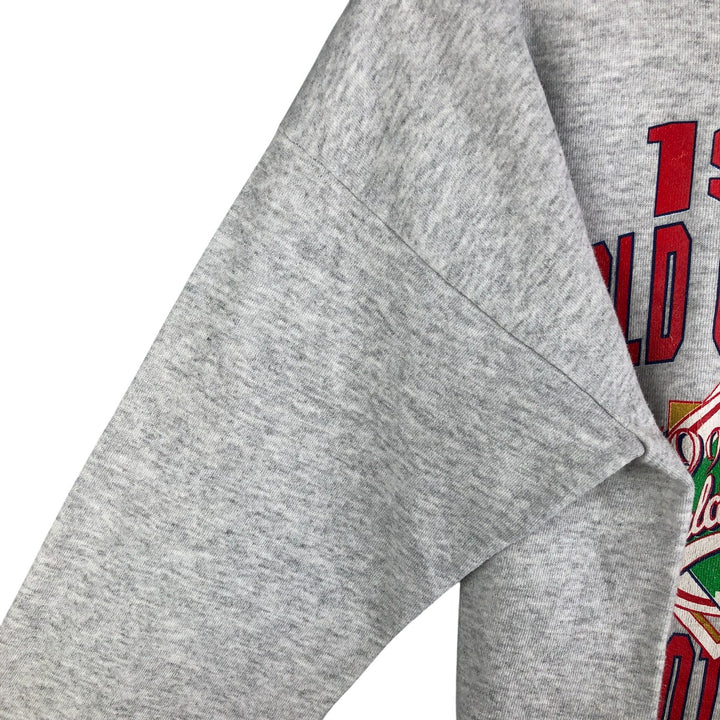 Vintage 90'S Velva Sheen MLB Minnesota Twins Print Sweatshirt, Made in USA, Men's Size XL cotton gray type Vintage Second Hand