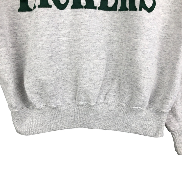 90'S Chalk Line NFL Green Bay Packers Sweatshirt, Made in USA, Men's Size Medium cotton gray type Vintage Second Hand