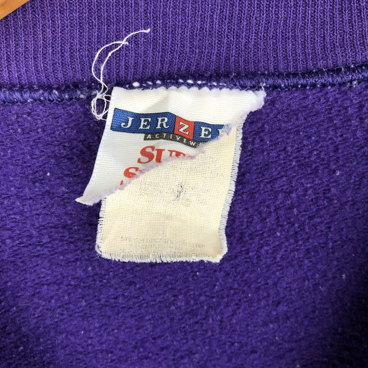 2000'S Jerzees Printed Sweatshirt, Men's Size L cotton purple type Vintage Second Hand