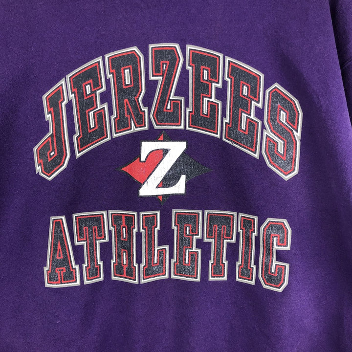 2000'S Jerzees Printed Sweatshirt, Men's Size L cotton purple type Vintage Second Hand