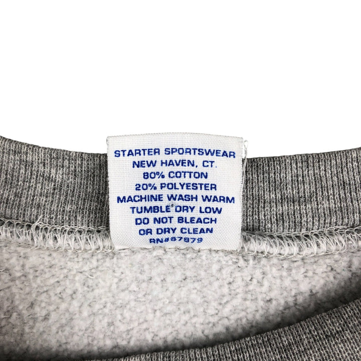 90'S Starter NFL Green Bay Packers Printed Sweatshirt, Made in USA, Men's Size L cotton gray type Vintage Second Hand