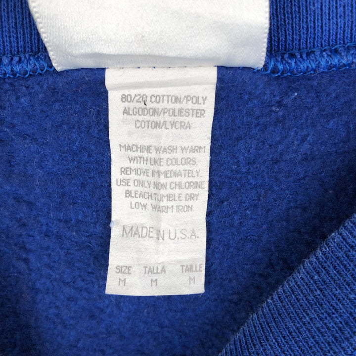 90s-00'S Puma NFL Indianapolis Colts Print Sweatshirt, Made in USA, Men's Size Medium cotton blue type Vintage Second Hand